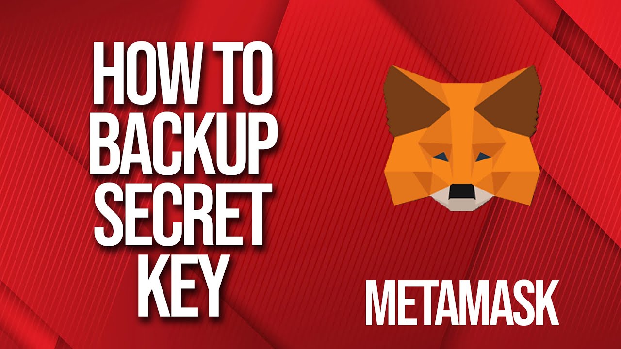 How to backup private key on metamask