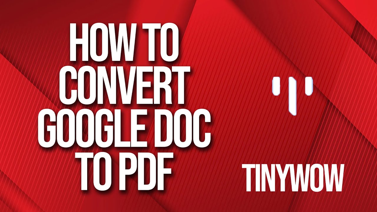 How to convert google document to PDF