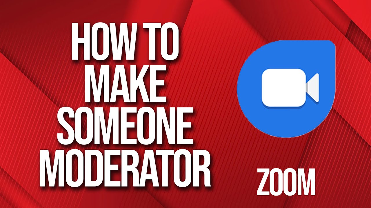How to make someone Moderator of a zoom call