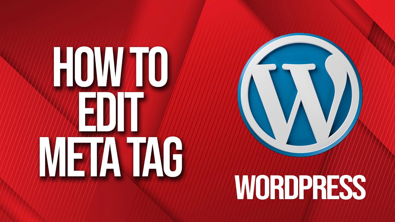 How to edit WordPress Meta tag