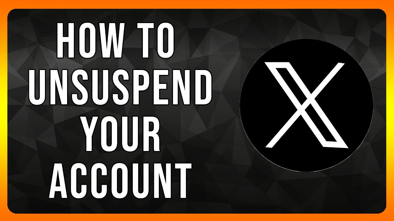 How to Unsuspend your X Account in 2024