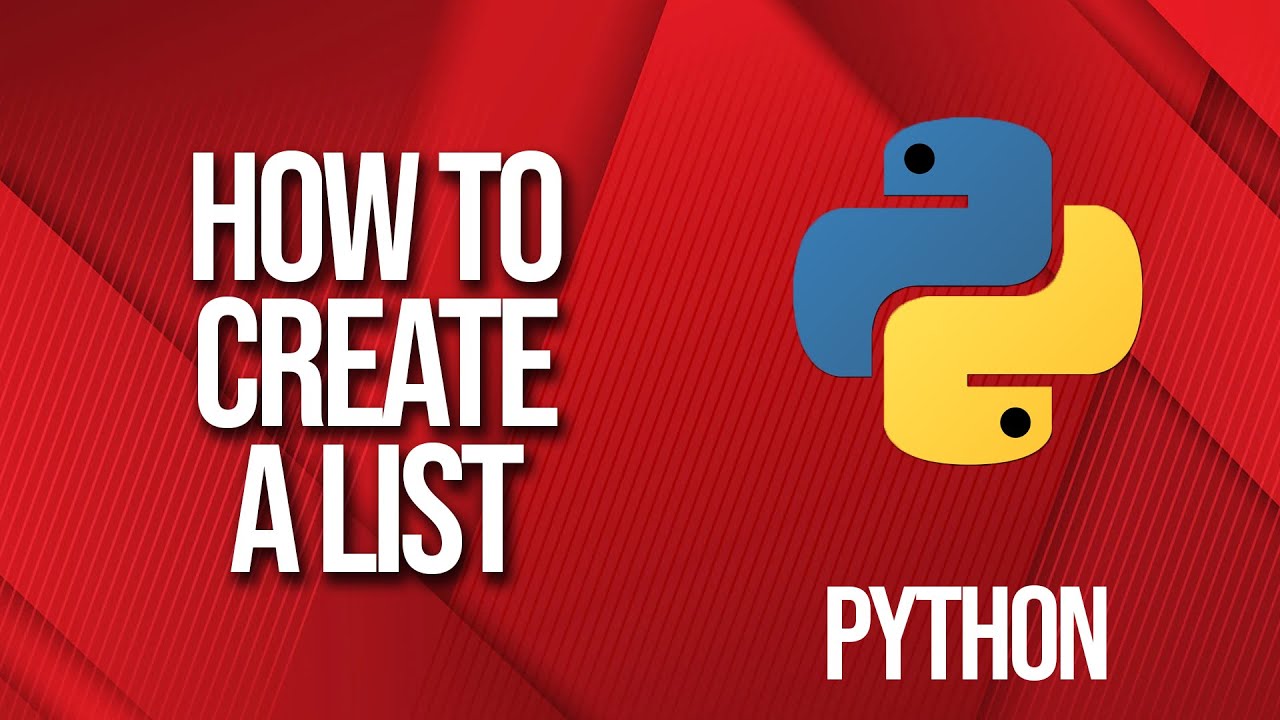 How to create a list in Python