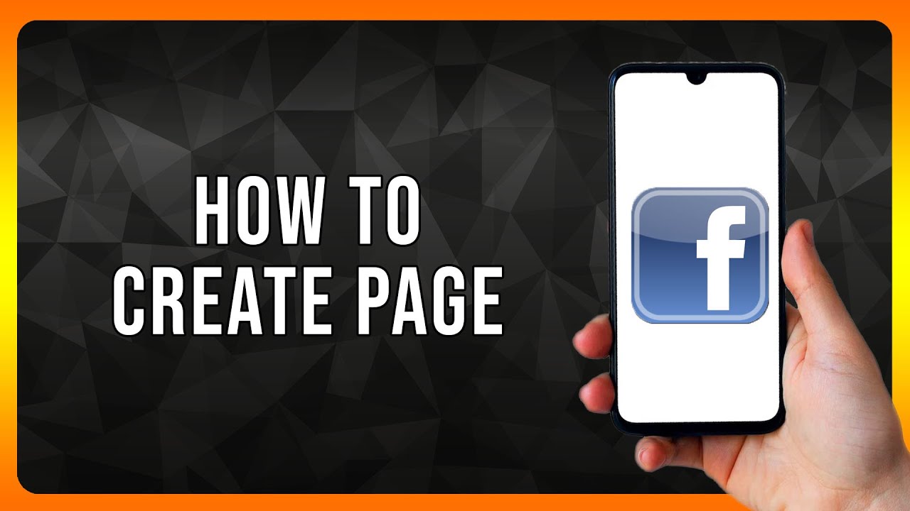 How to create Facebook page in 2024