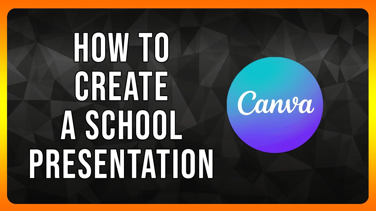 How to Create a School Presentation (Canva Tutorial)