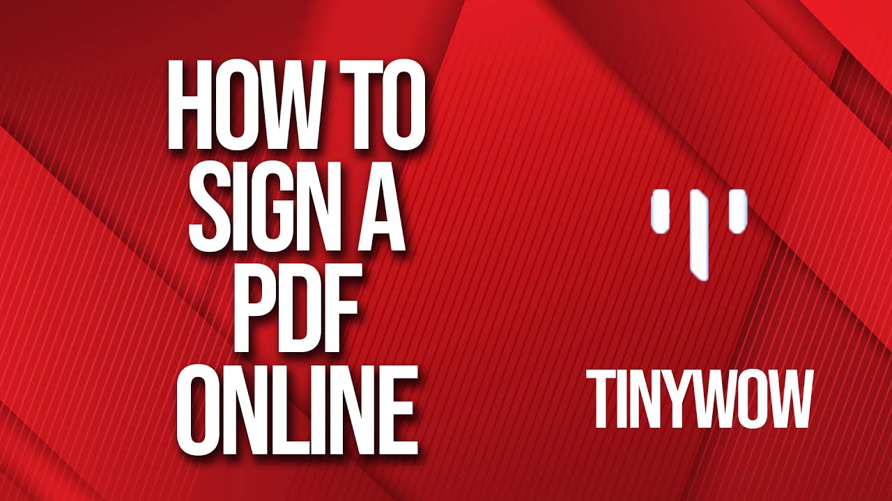 How to sign a PDF online
