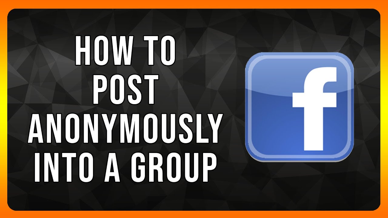 How to post Anonymously into Facebook Group in 2024