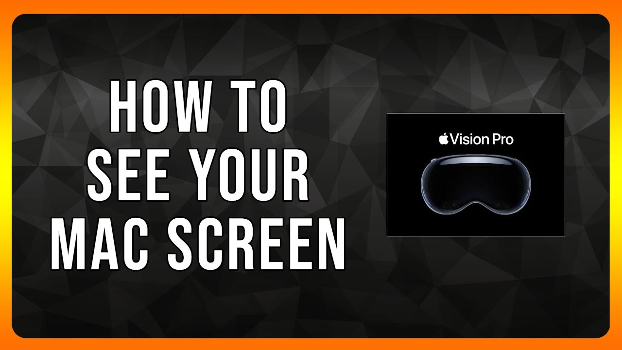 How to see your Mac Screen on Apple Vision Pro (Mac Virtual Display Tutorial)