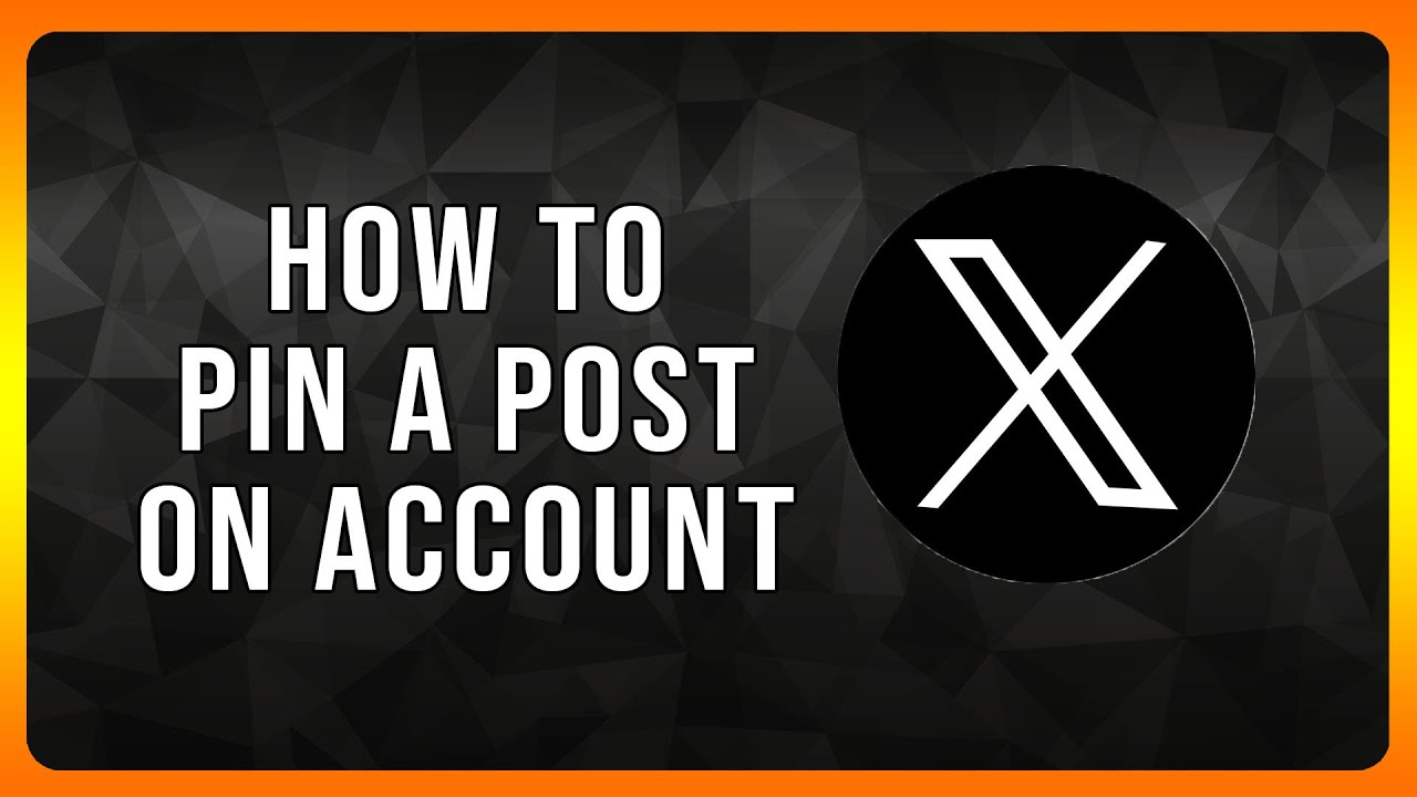 How to pin a post on X Account in 2024
