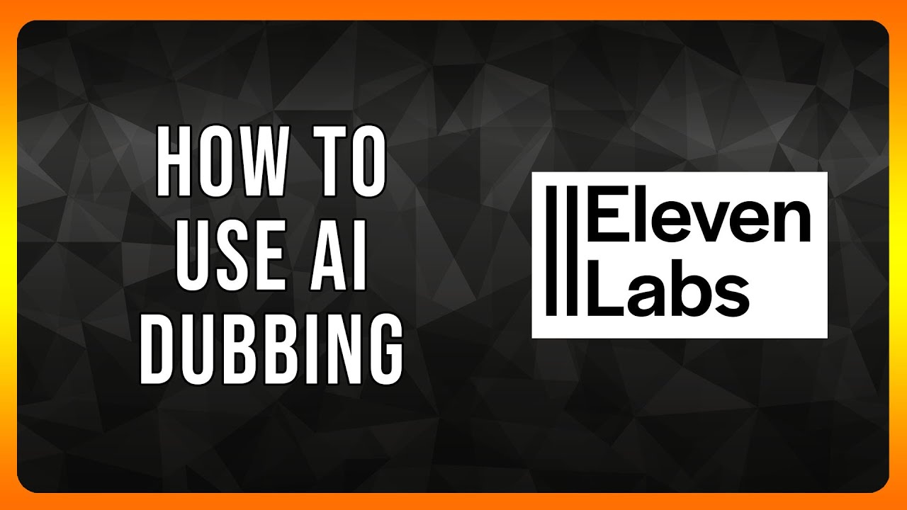 How to use AI Voice Dubbing (Elevenlabs 2024)